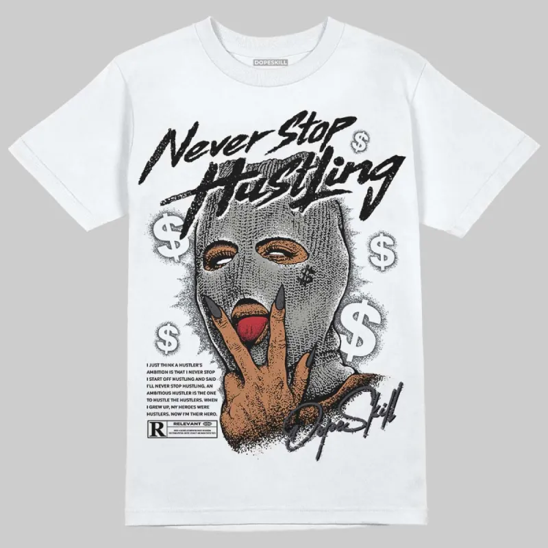 Black Cat 3s DopeSkill T-Shirt Never Stop Hustling Graphic sold by DopeSkill