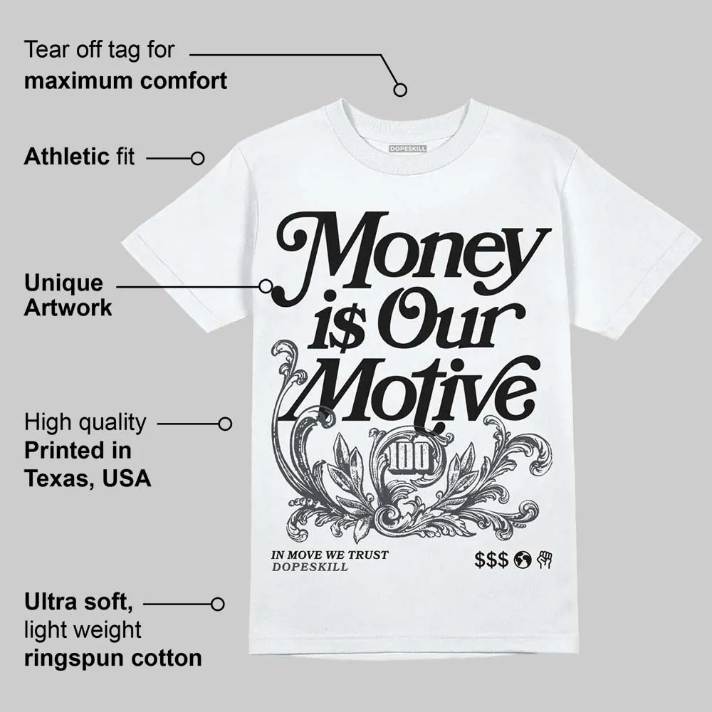 Black Cat 3s DopeSkill T-Shirt Money Is Our Motive Typo Graphic sold by DopeSkill product image thumbnail 3