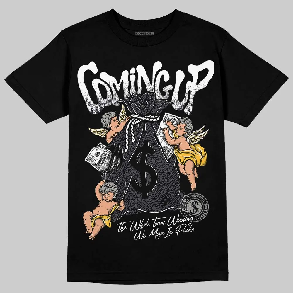 Black Cat 3s DopeSkill T-Shirt Money Bag Coming Up Graphic sold by DopeSkill product image thumbnail 2