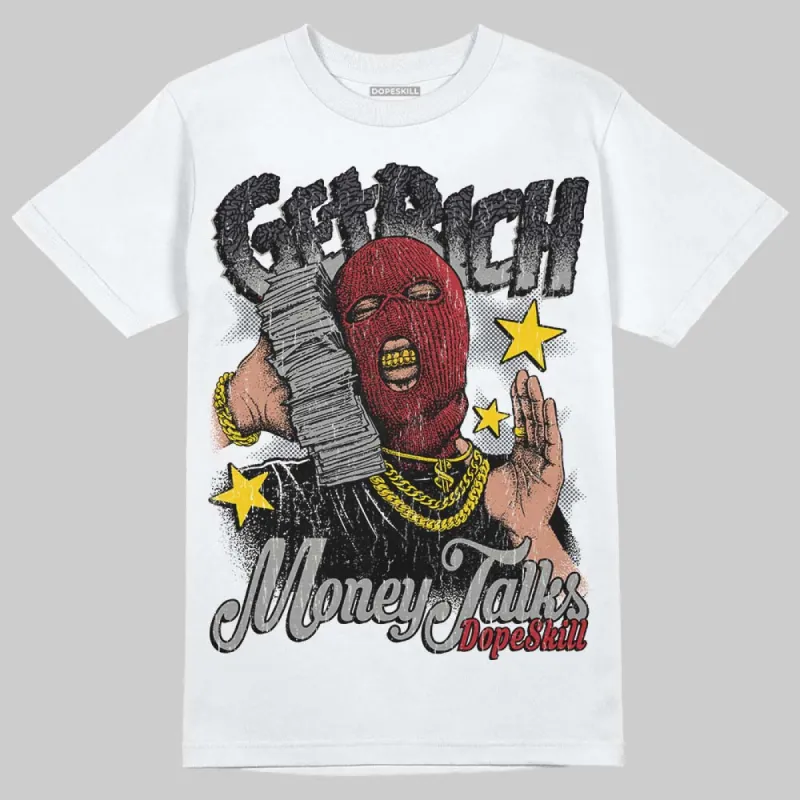 Black Cat 3s DopeSkill T-Shirt Get Rich Graphic sold by DopeSkill