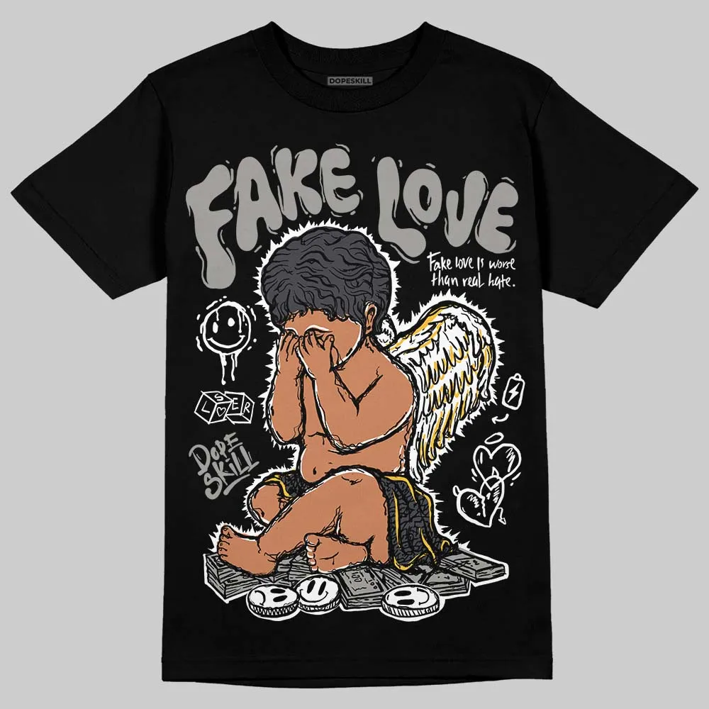 Black Cat 3s DopeSkill T-Shirt False Love Graphic sold by DopeSkill product image thumbnail 2