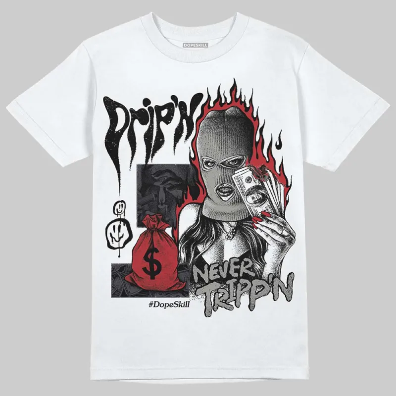 Black Cat 3s DopeSkill T-Shirt Drip'n Never Tripp'n Graphic sold by DopeSkill