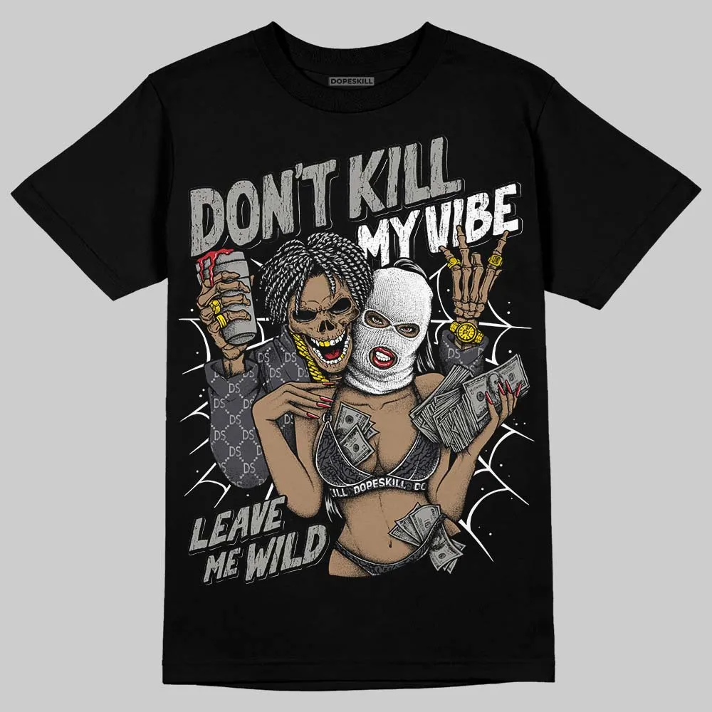 Black Cat 3s DopeSkill T-Shirt Don't Kill My Vibe Graphic sold by DopeSkill product image thumbnail 2
