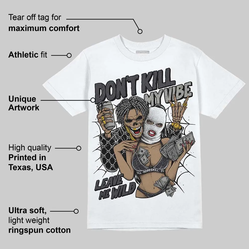 Black Cat 3s DopeSkill T-Shirt Don't Kill My Vibe Graphic sold by DopeSkill product image thumbnail 3