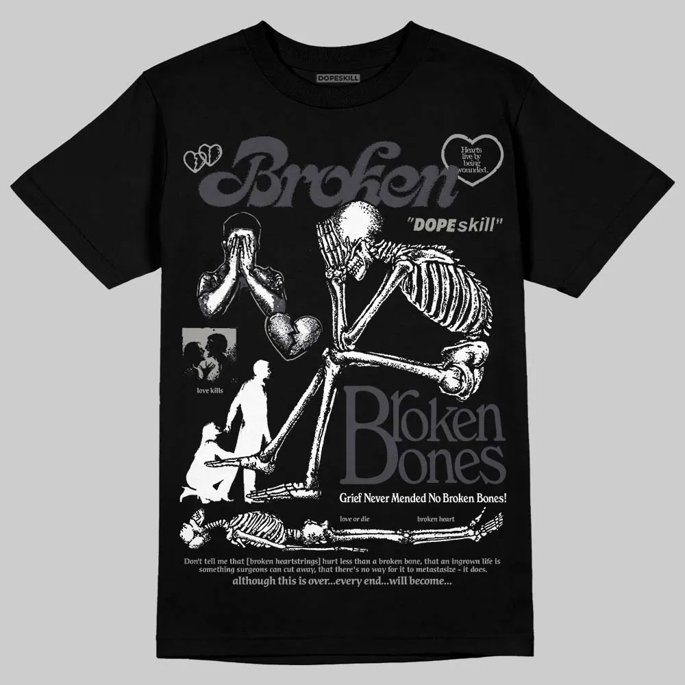 Black Cat 3s DopeSkill T-Shirt Broken Bones Graphic sold by DopeSkill product image thumbnail 2