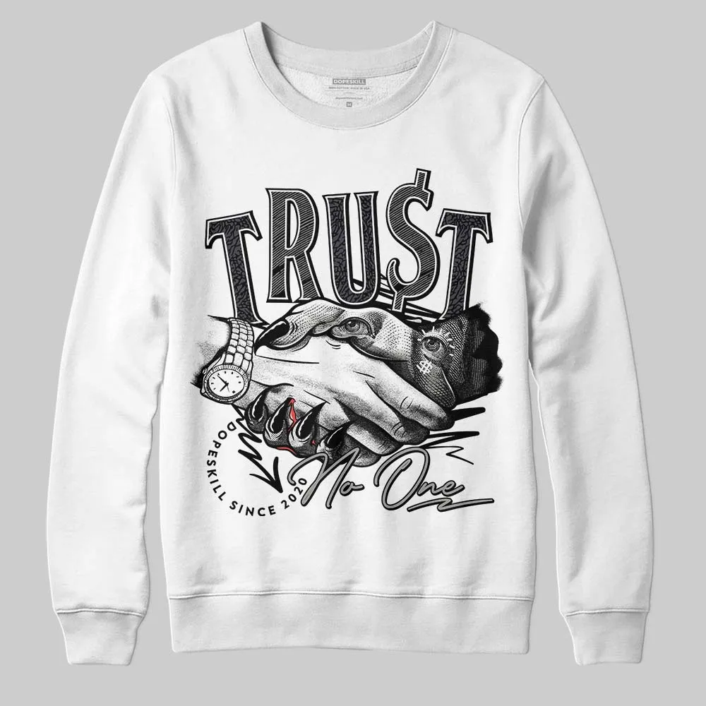 Black Cat 3s DopeSkill Sweatshirt Trust No One Graphic sold by DopeSkill