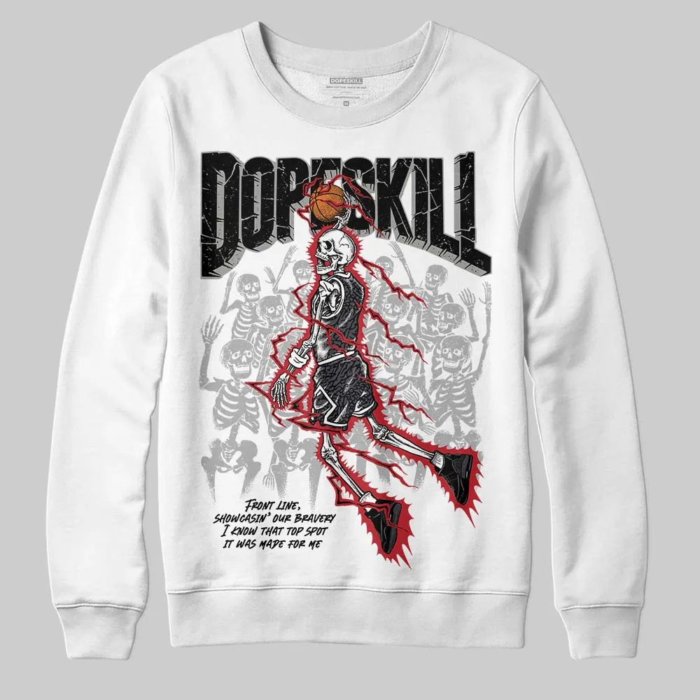 Black Cat 3s DopeSkill Sweatshirt Thunder Dunk Graphic sold by DopeSkill