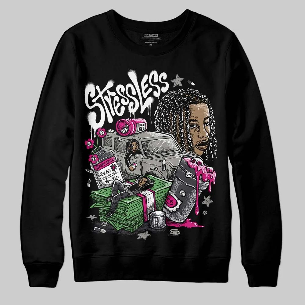 Black Cat 3s DopeSkill Sweatshirt Stressless Graphic sold by DopeSkill product image thumbnail 2