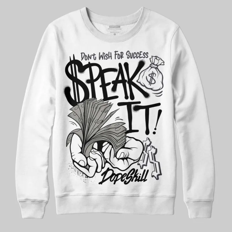 Black Cat 3s DopeSkill Sweatshirt Speak It Graphic sold by DopeSkill