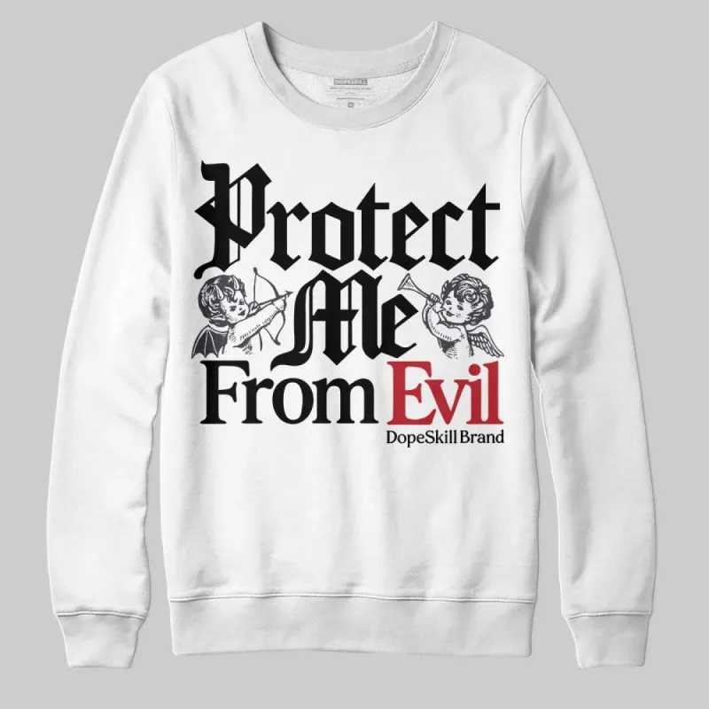 Black Cat 3s DopeSkill Sweatshirt Protect Me From Evil Graphic sold by DopeSkill