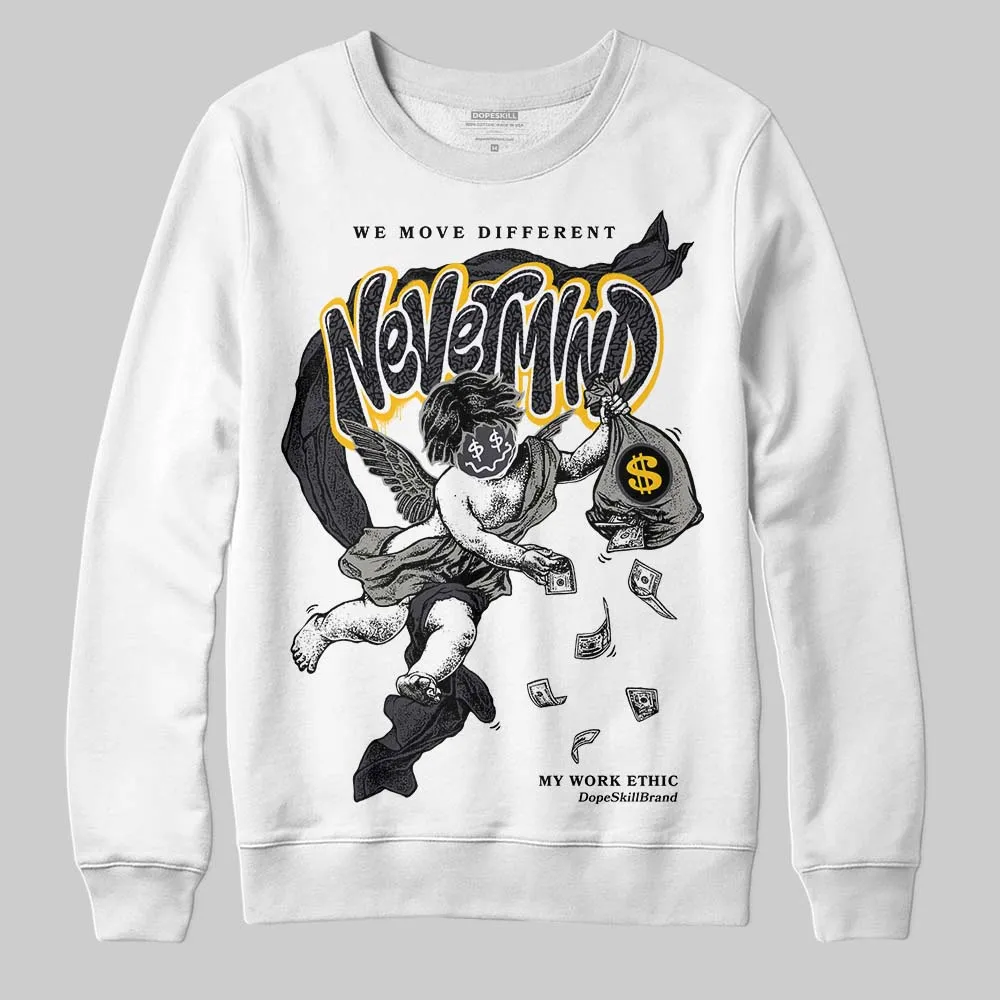 Black Cat 3s DopeSkill Sweatshirt Nevermind Graphic sold by DopeSkill