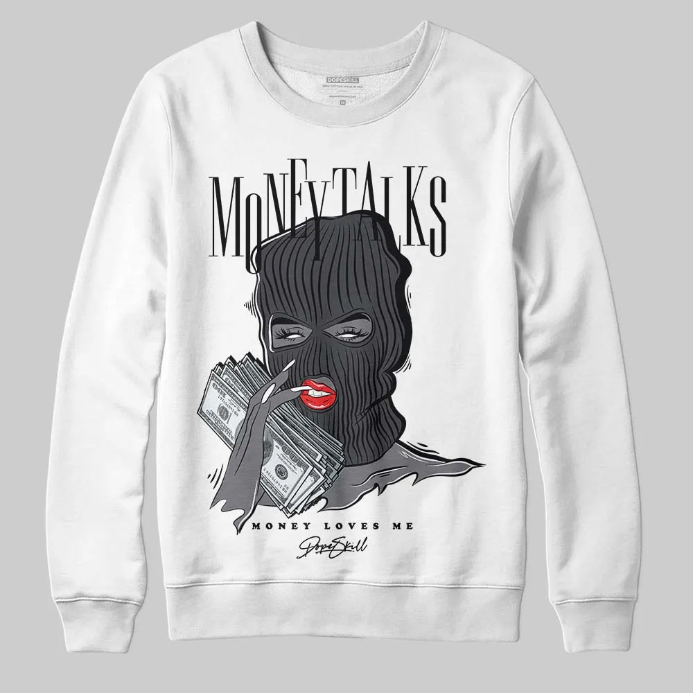 Black Cat 3s DopeSkill Sweatshirt Money Talks Graphic sold by DopeSkill