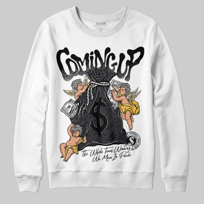 Black Cat 3s DopeSkill Sweatshirt Money Bag Coming Up Graphic made by DopeSkill