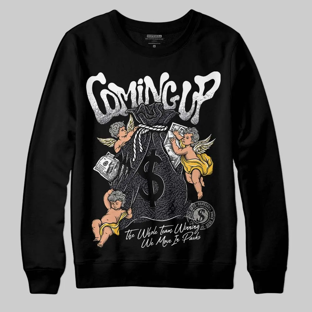 Black Cat 3s DopeSkill Sweatshirt Money Bag Coming Up Graphic sold by DopeSkill product image thumbnail 2