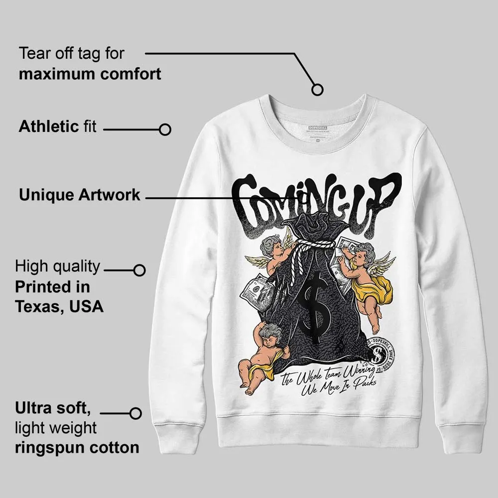 Black Cat 3s DopeSkill Sweatshirt Money Bag Coming Up Graphic sold by DopeSkill product image thumbnail 3