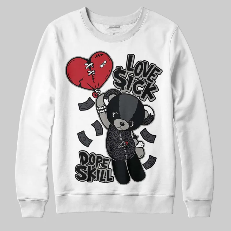 Black Cat 3s DopeSkill Sweatshirt Love Sick Graphic sold by DopeSkill