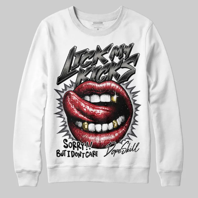 Black Cat 3s DopeSkill Sweatshirt Lick My Kicks Graphic made by DopeSkill