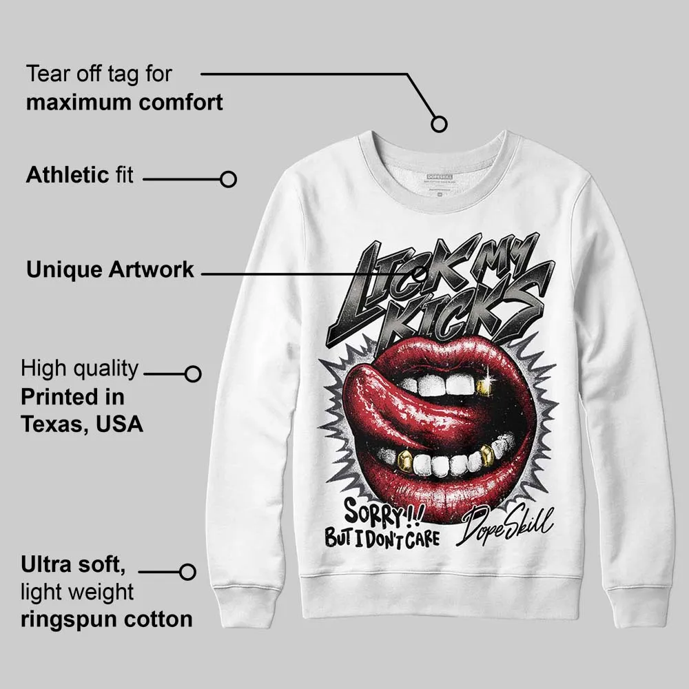 Black Cat 3s DopeSkill Sweatshirt Lick My Kicks Graphic sold by DopeSkill product image thumbnail 3