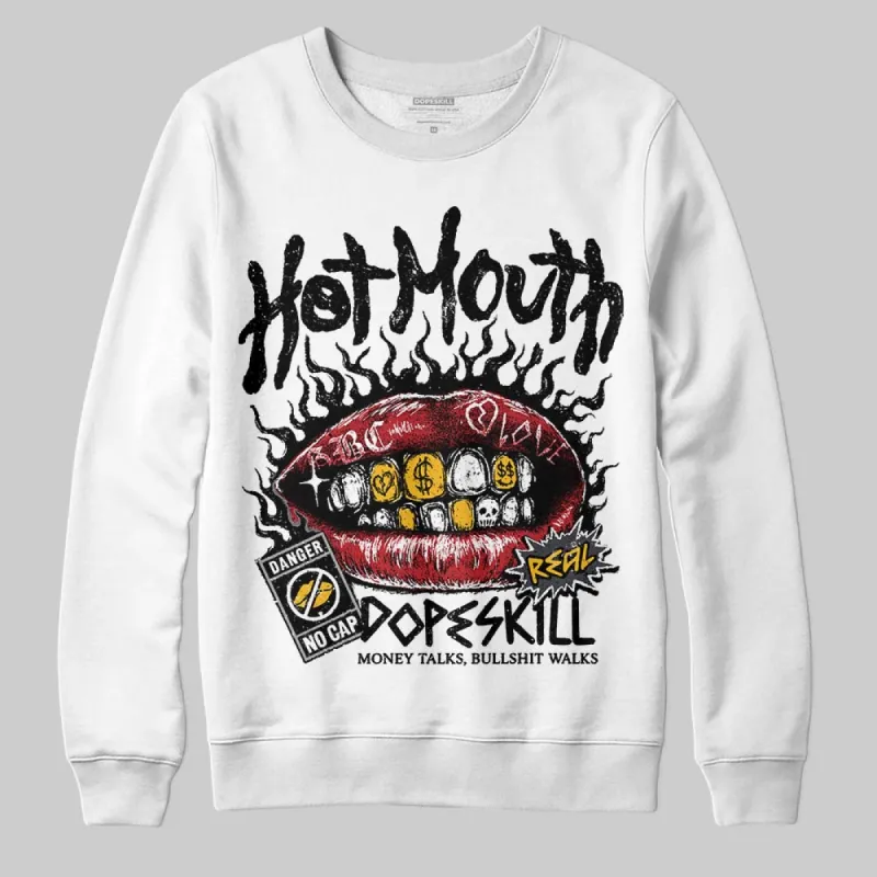 Black Cat 3s DopeSkill Sweatshirt Hot Mouth Graphic sold by DopeSkill