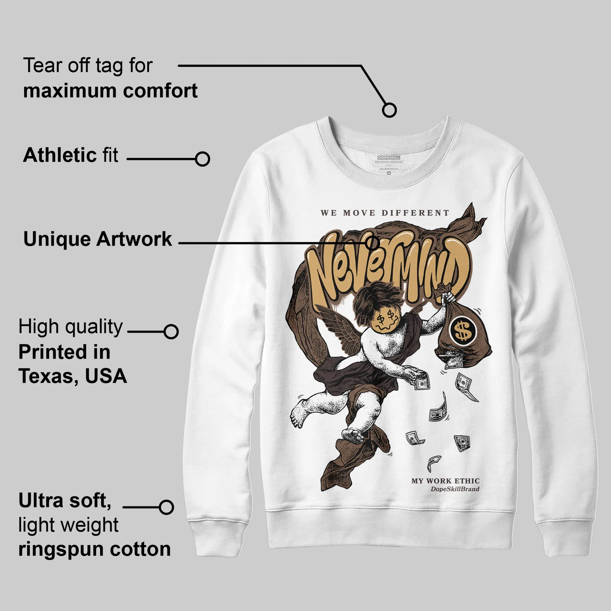 Earth 5s DopeSkill Sweatshirt Nevermind Graphic sold by DopeSkill product image thumbnail 3