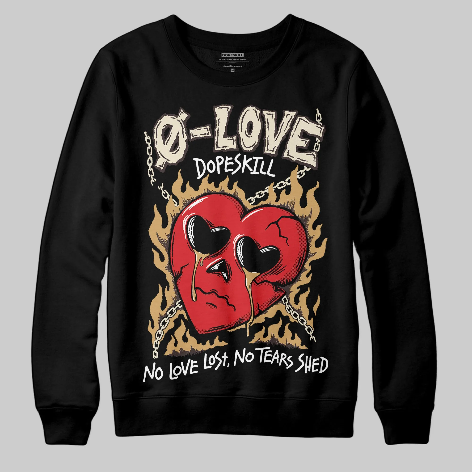 Earth 5s DopeSkill Sweatshirt Crying Heart Graphic sold by DopeSkill product image thumbnail 2