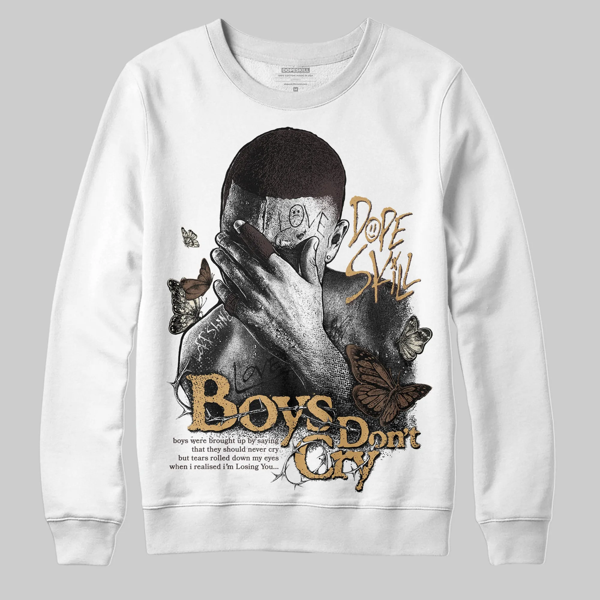 Earth 5s DopeSkill Sweatshirt Boys Don't Cry Graphic sold by DopeSkill