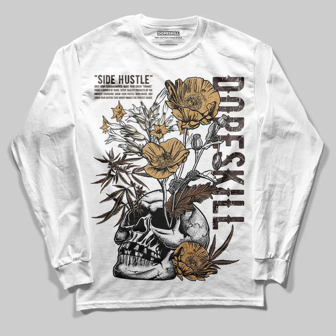 Earth 5s DopeSkill Long Sleeve T-Shirt Side Hustle Graphic sold by DopeSkill