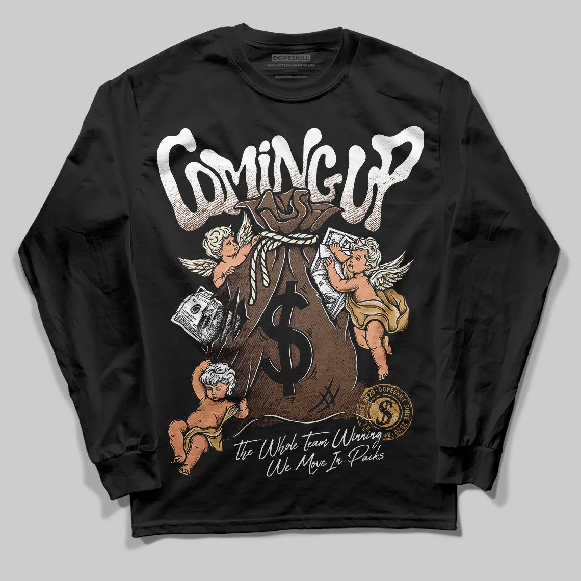 Earth 5s DopeSkill Long Sleeve T-Shirt Money Bag Coming Up Graphic sold by DopeSkill product image thumbnail 2