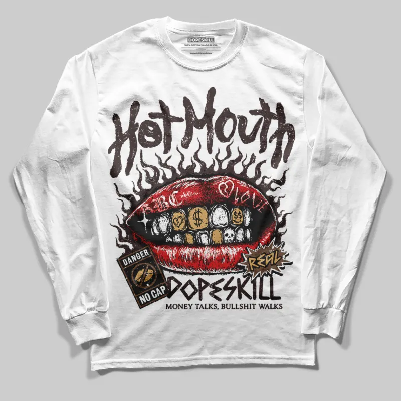 Earth 5s DopeSkill Long Sleeve T-Shirt Hot Mouth Graphic sold by DopeSkill