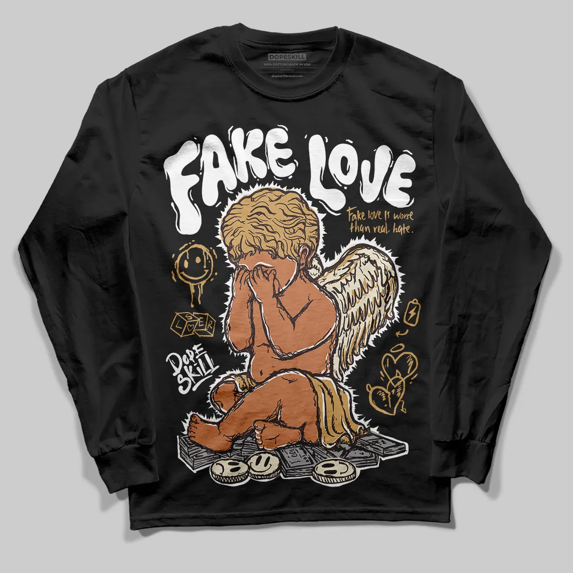 Earth 5s DopeSkill Long Sleeve T-Shirt False Love Graphic sold by DopeSkill product image thumbnail 2