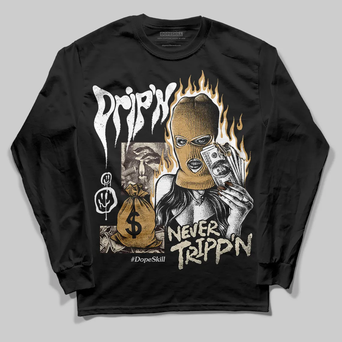 Earth 5s DopeSkill Long Sleeve T-Shirt Drip'n Never Tripp'n Graphic sold by DopeSkill product image thumbnail 2