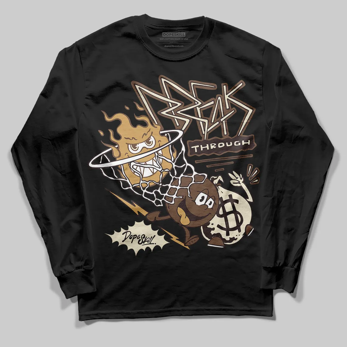 Earth 5s DopeSkill Long Sleeve T-Shirt Break Through Graphic sold by DopeSkill product image thumbnail 2