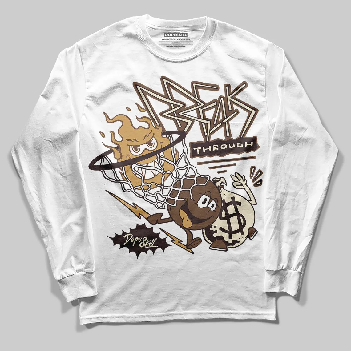 Earth 5s DopeSkill Long Sleeve T-Shirt Break Through Graphic sold by DopeSkill