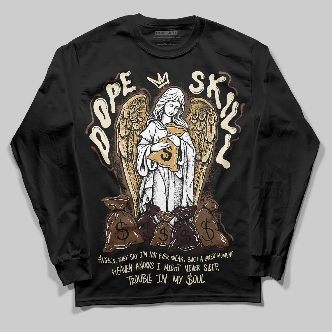 Earth 5s DopeSkill Long Sleeve T-Shirt Angels Graphic sold by DopeSkill product image thumbnail 2