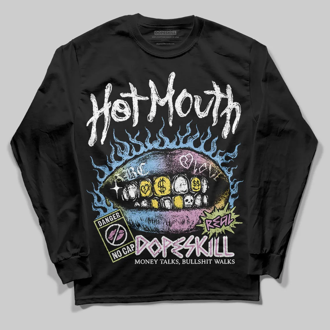 Year Of The Snake 5s DopeSkill Long Sleeve T-Shirt Hot Mouth Graphic sold by DopeSkill