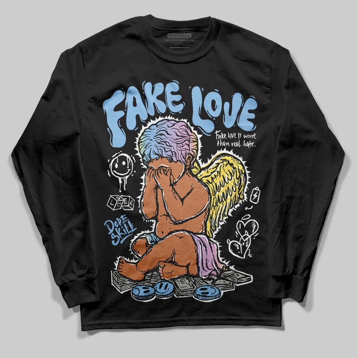 Year Of The Snake 5s DopeSkill Long Sleeve T-Shirt False Love Graphic sold by DopeSkill