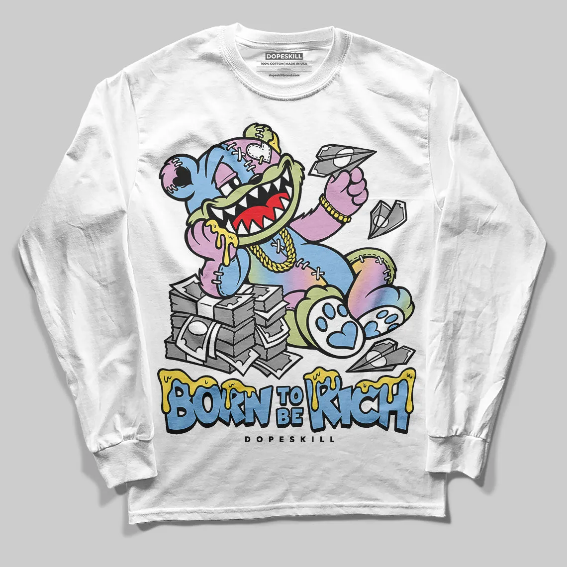 Year Of The Snake 5s DopeSkill Long Sleeve T-Shirt Born To Be Rich Graphic sold by DopeSkill product image thumbnail 2