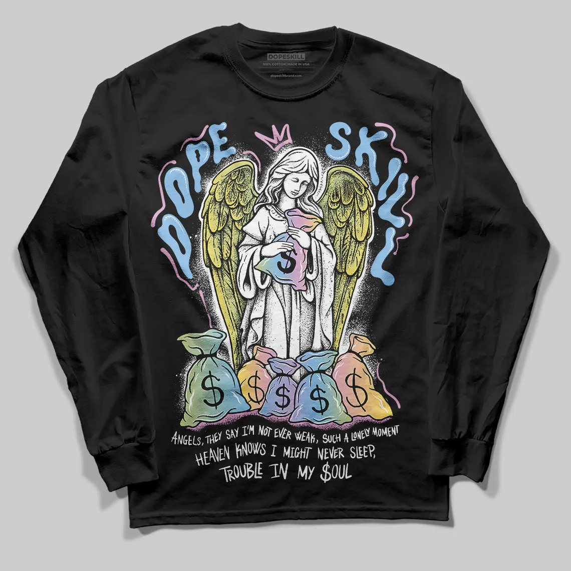 Year Of The Snake 5s DopeSkill Long Sleeve T-Shirt Angels Graphic sold by DopeSkill