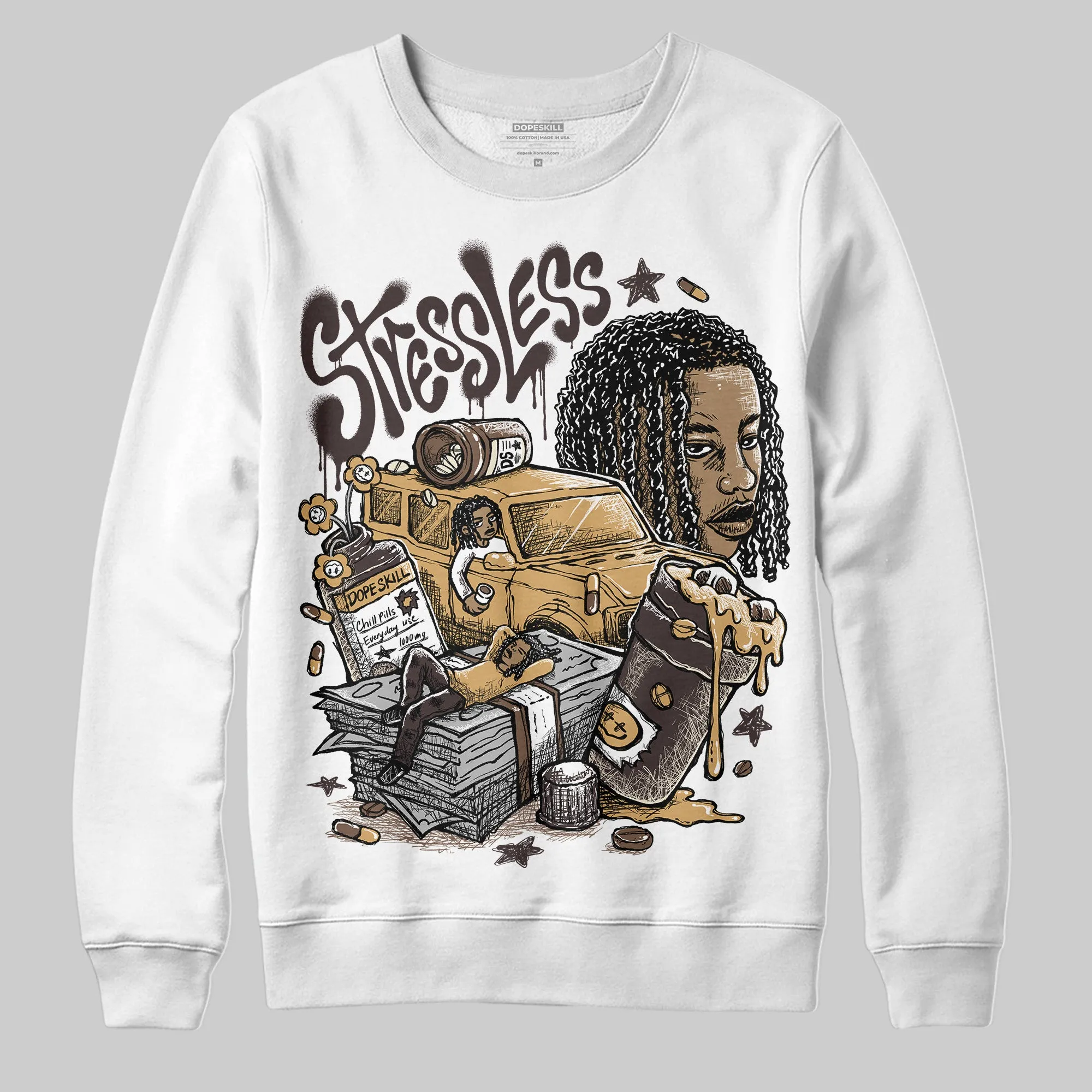Earth 5s DopeSkill Sweatshirt Stressless Graphic sold by DopeSkill