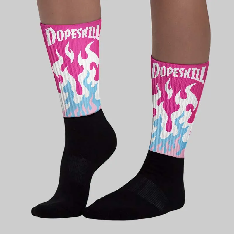 Doernbecher 6s DopeSkill Sublimated Sock FIRE Graphic sold by DopeSkill product image thumbnail 3