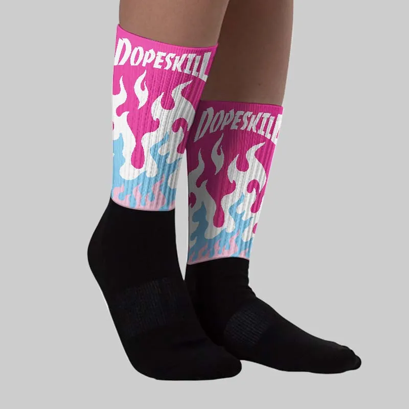 Doernbecher 6s DopeSkill Sublimated Sock FIRE Graphic sold by DopeSkill product image thumbnail 2