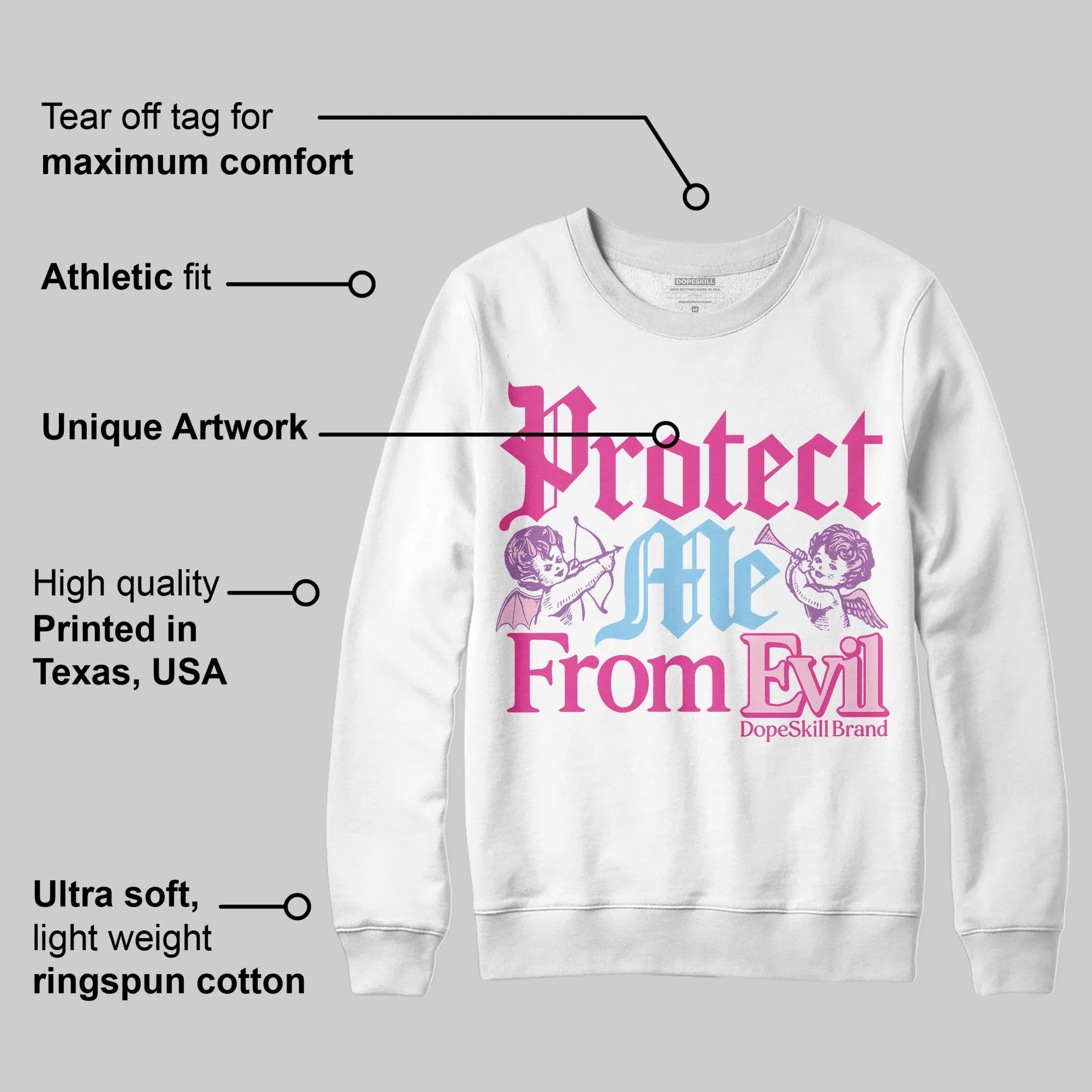 Doernbecher 6s DopeSkill Sweatshirt Protect Me From Evil Graphic sold by DopeSkill product image thumbnail 3