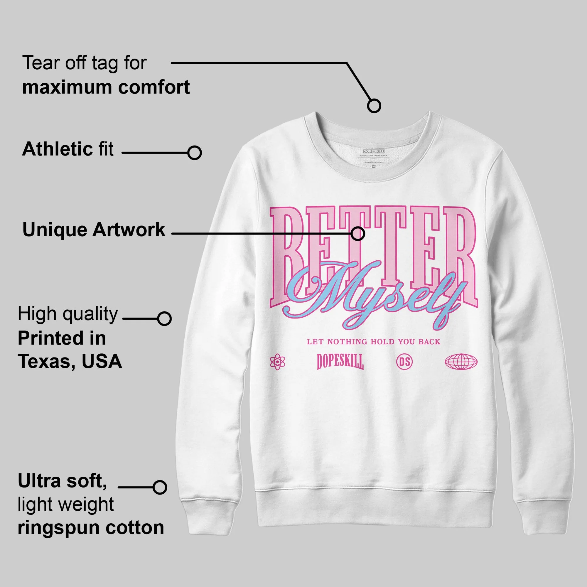 Doernbecher 6s DopeSkill Sweatshirt Better Myself Graphic sold by DopeSkill product image thumbnail 3