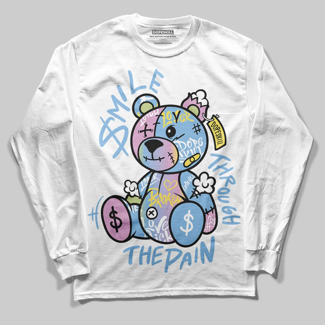 Year Of The Snake 5s DopeSkill Long Sleeve T-Shirt Smile Through The Pain Graphic sold by DopeSkill product image thumbnail 2