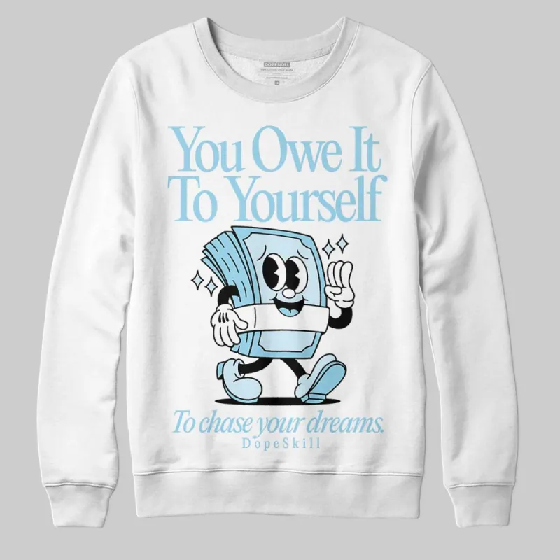 Knu Stack Vintage Dream Blue DopeSkill Sweatshirt Owe It To Yourself Graphic sold by DopeSkill