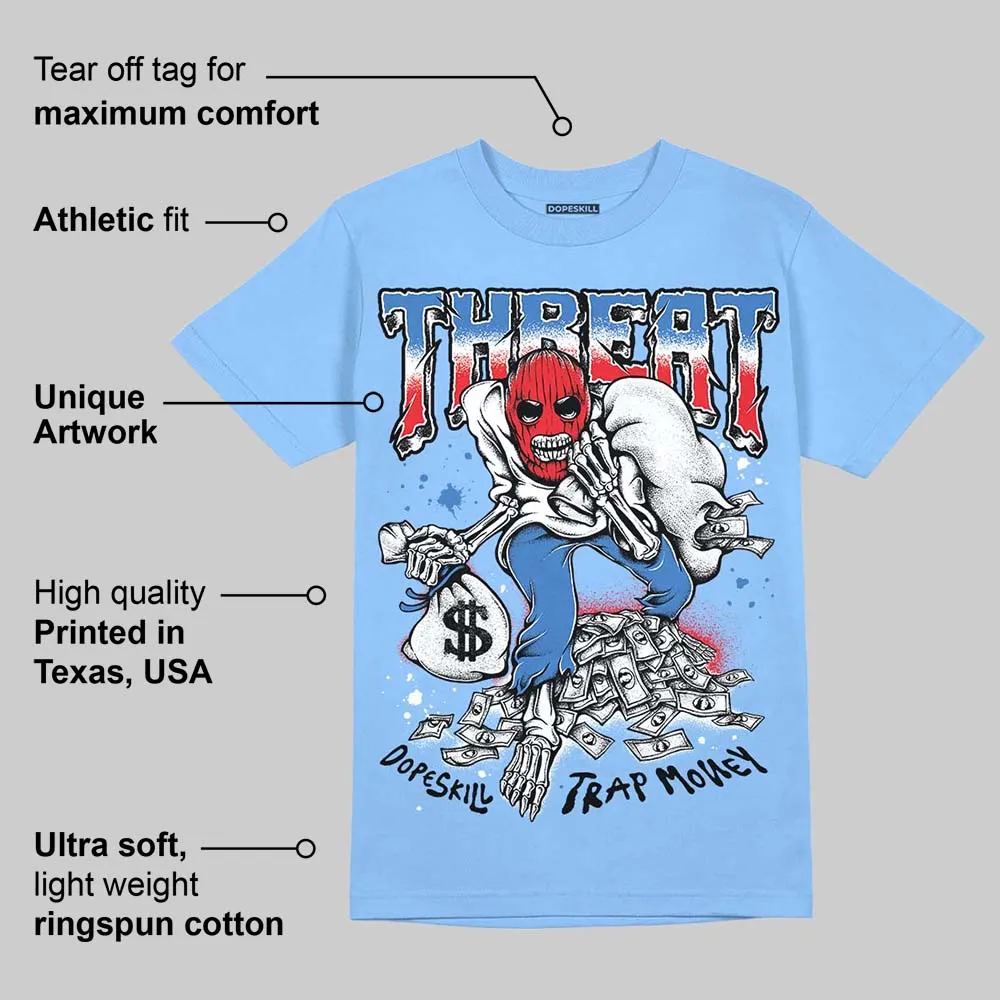 Knu Stack Vintage Dream Blue DopeSkill Blue T-shirt Threat Graphic sold by DopeSkill product image thumbnail 2