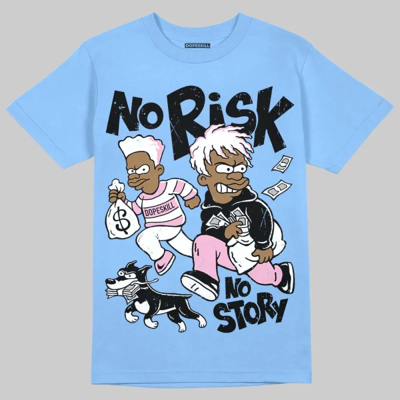Knu Stack Vintage Dream Blue DopeSkill Blue T-shirt No Risk No Story Graphic sold by DopeSkill
