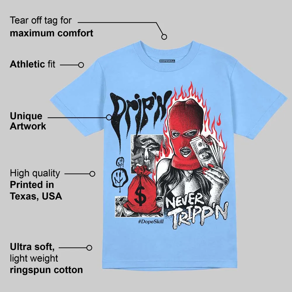 Knu Stack Vintage Dream Blue DopeSkill Blue T-shirt Drip'n Never Tripp'n Graphic sold by DopeSkill product image thumbnail 2
