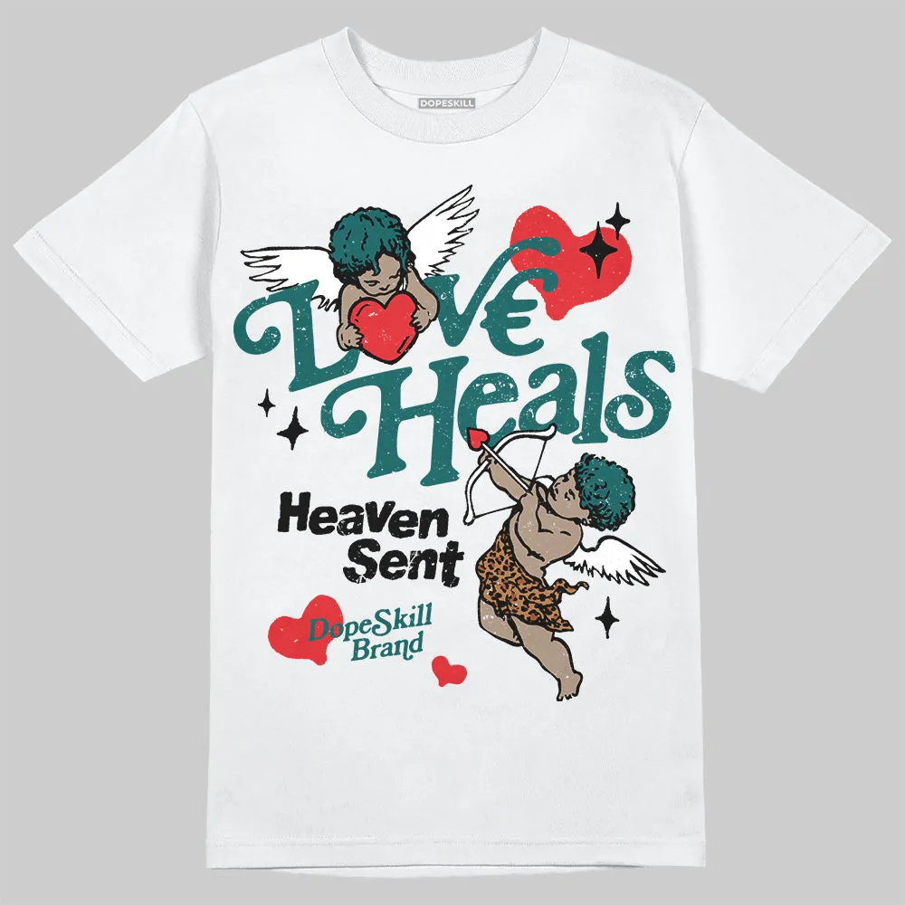 Samba Leopard Pack Collegiate Green DopeSkill T-Shirt New Love Heals Graphic sold by DopeSkill product image thumbnail 2