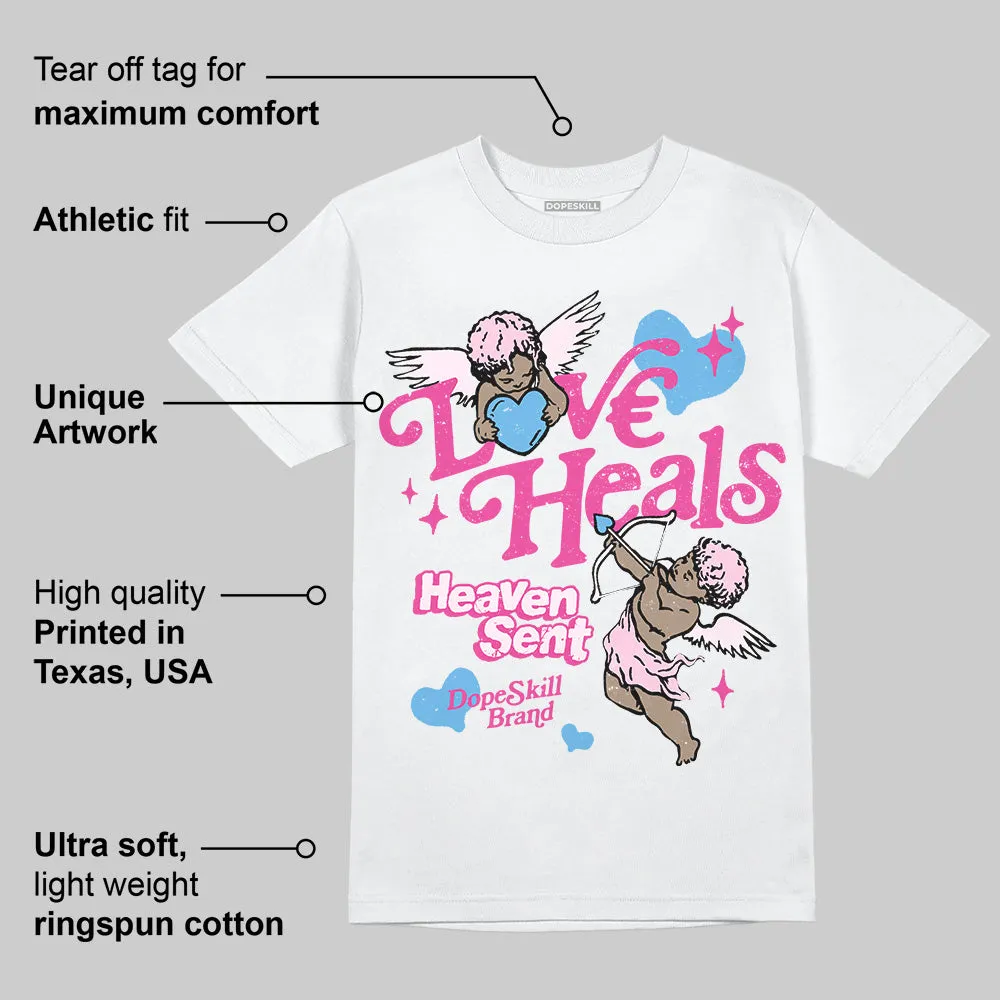 Triple Pink Dunk DopeSkill T-Shirt New Love Heals Graphic sold by DopeSkill product image thumbnail 3